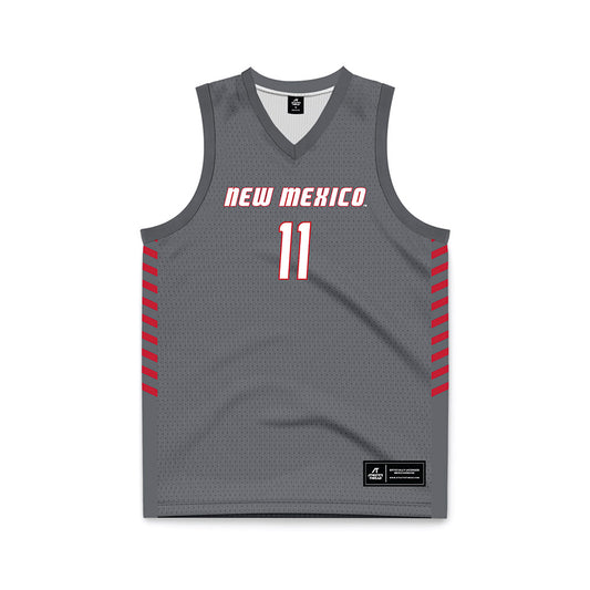 New Mexico - NCAA Women's Basketball : Nayli Padilla Chinea - Anthracite Basketball Jersey-0