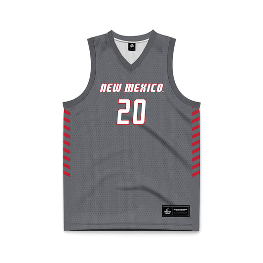 New Mexico - NCAA Women's Basketball : Tyler Jones - Anthracite Basketball Jersey-0