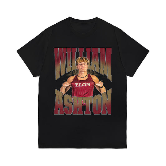 Elon - NCAA Men's Cross Country : William Ashton - Collage Comfort Colors T-Shirt-0