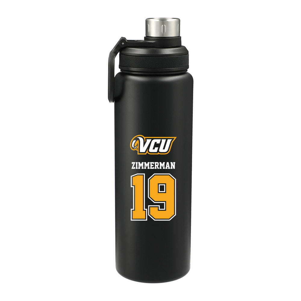 VCU - NCAA Women's Field Hockey : Hannah Zimmerman - 32oz Stainless Steel Bottle-0