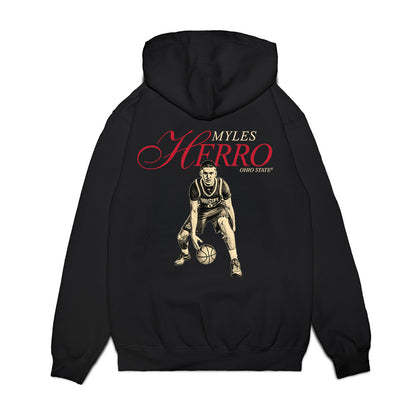 Ohio State - NCAA Men's Basketball : Myles Herro - Legacy Premium Hooded Sweatshirt-1