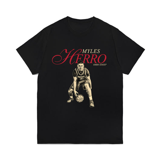Ohio State - NCAA Men's Basketball : Myles Herro - Legacy Comfort Colors T-Shirt-0
