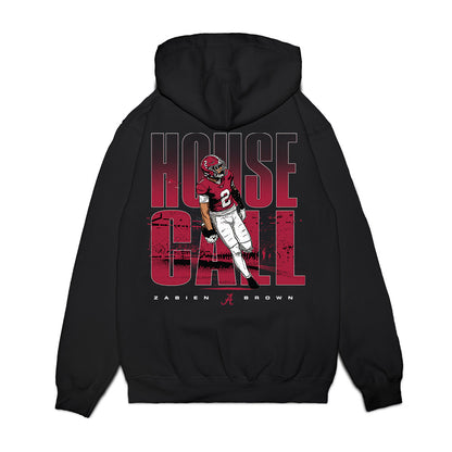 Alabama - NCAA Football : Zabien Brown - House Call Graphic Tee Premium Hooded Sweatshirt-1