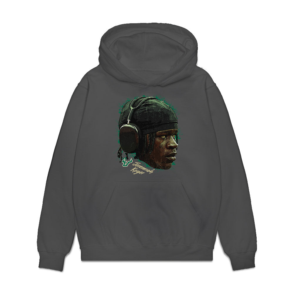 USF - NCAA Football : Jeremiah Koger - GameFace Premium Hooded Sweatshirt-0