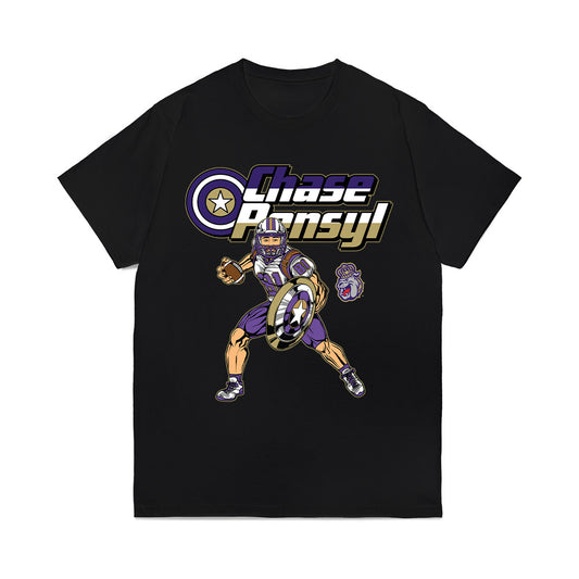 JMU - NCAA Football : Chase Pensyl - Captain Chase Comfort Colors T-Shirt-0