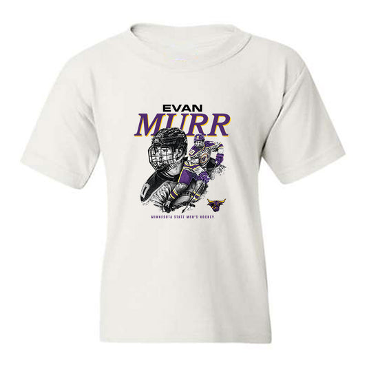Minn. St. - NCAA Men's Ice Hockey : Evan Murr - Youth T-Shirt-0