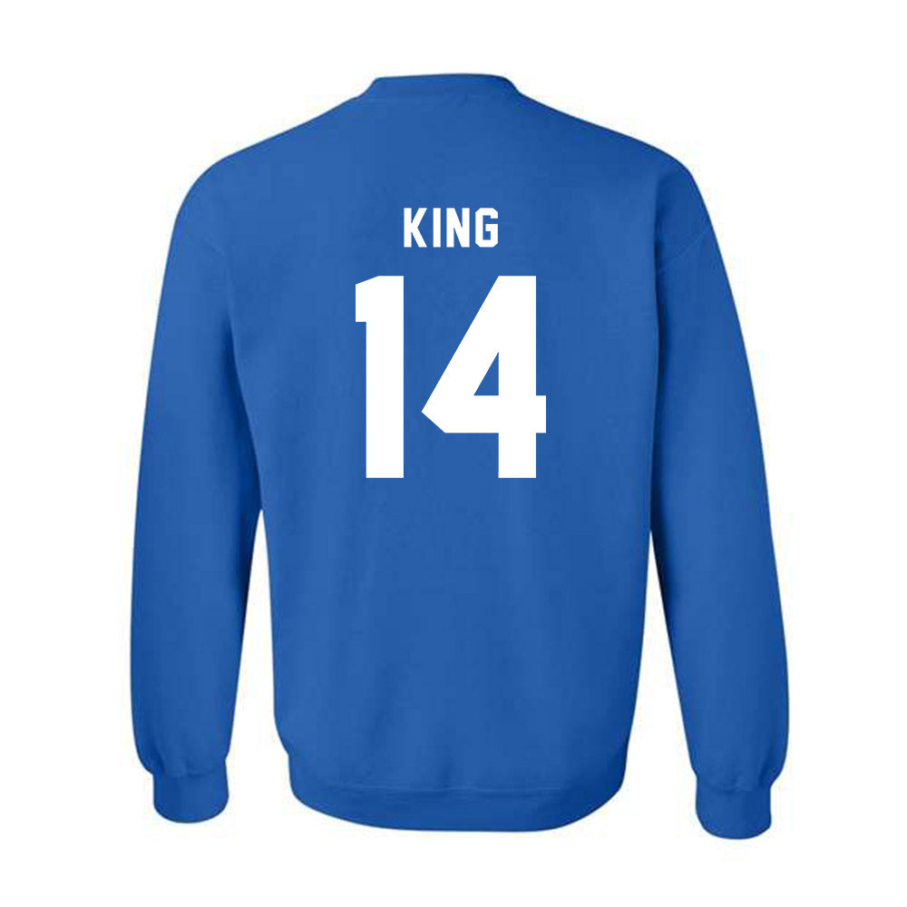 Buffalo - NCAA Football : Evan King - Buffalo vs Everybody Crewneck Sweatshirt-1