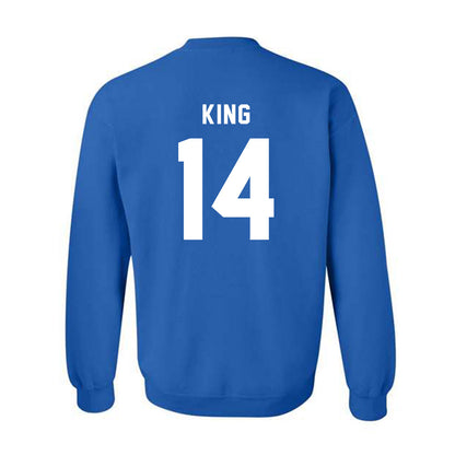 Buffalo - NCAA Football : Evan King - Buffalo vs Everybody Crewneck Sweatshirt-1