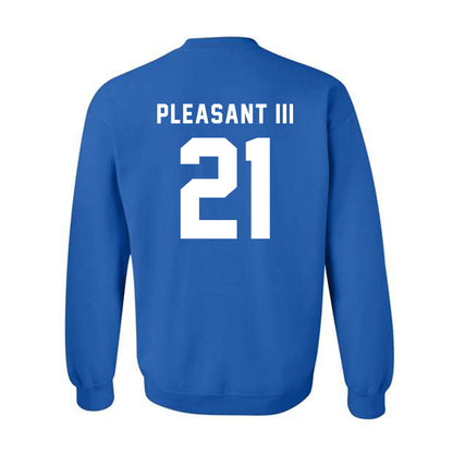 Buffalo - NCAA Football : Eddie Pleasant III - Buffalo vs Everybody Crewneck Sweatshirt-1