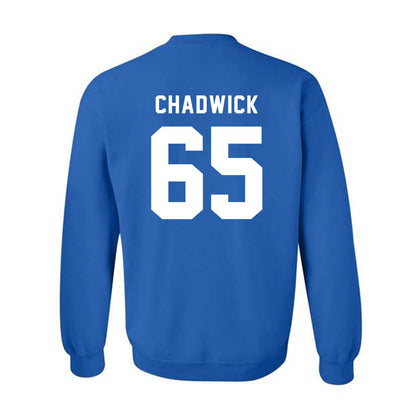 Buffalo - NCAA Football : Chayce Chadwick - Buffalo vs Everybody Crewneck Sweatshirt-1