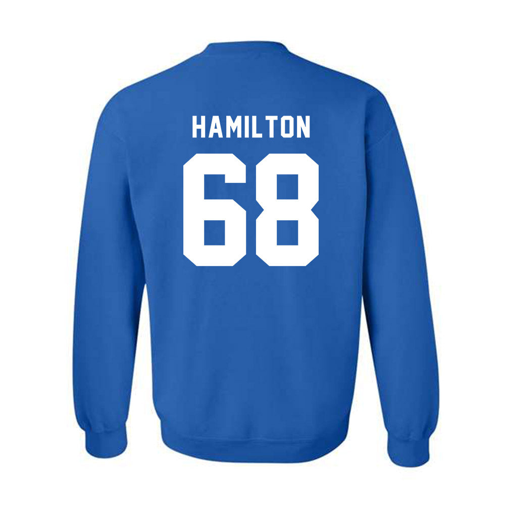 Buffalo - NCAA Football : Liam Hamilton - Buffalo vs Everybody Crewneck Sweatshirt-1