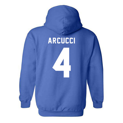 Buffalo - NCAA Women's Volleyball : Luli Arcucci - Buffalo vs Everybody Hooded Sweatshirt-1