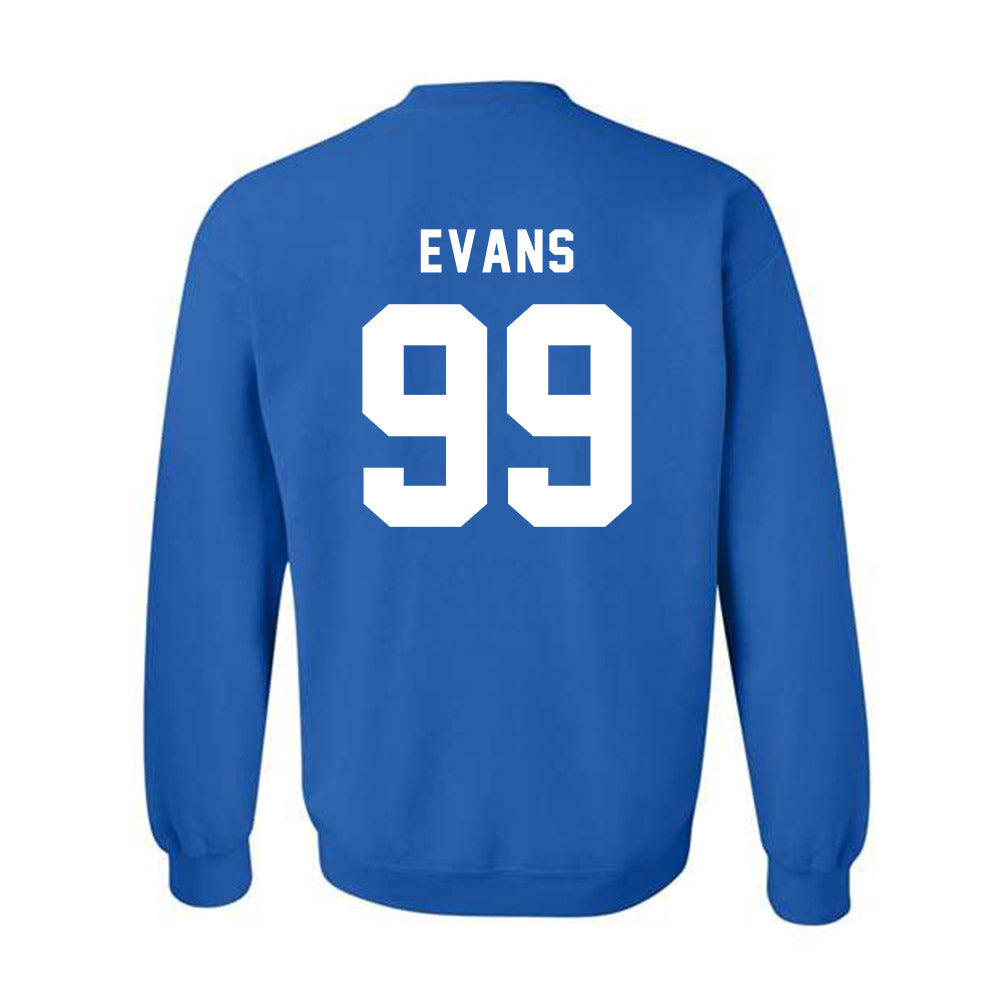 Buffalo - NCAA Football : Cornell Evans - Buffalo vs Everybody Crewneck Sweatshirt-1