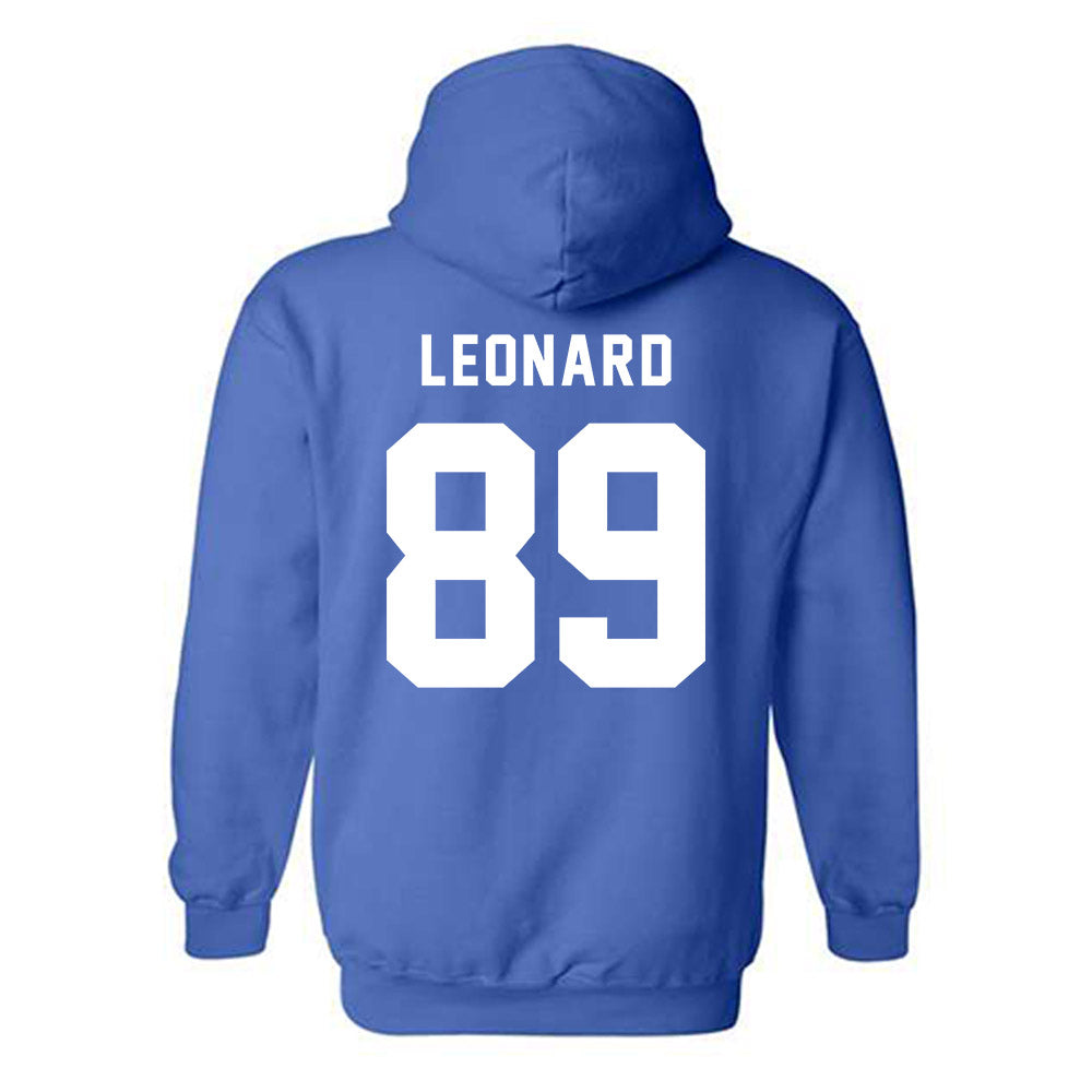 Buffalo - NCAA Football : Nick Leonard - Buffalo vs Everybody Hooded Sweatshirt-1