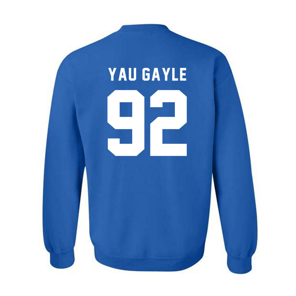 Buffalo - NCAA Football : Luke Yau Gayle - Buffalo vs Everybody Crewneck Sweatshirt-1