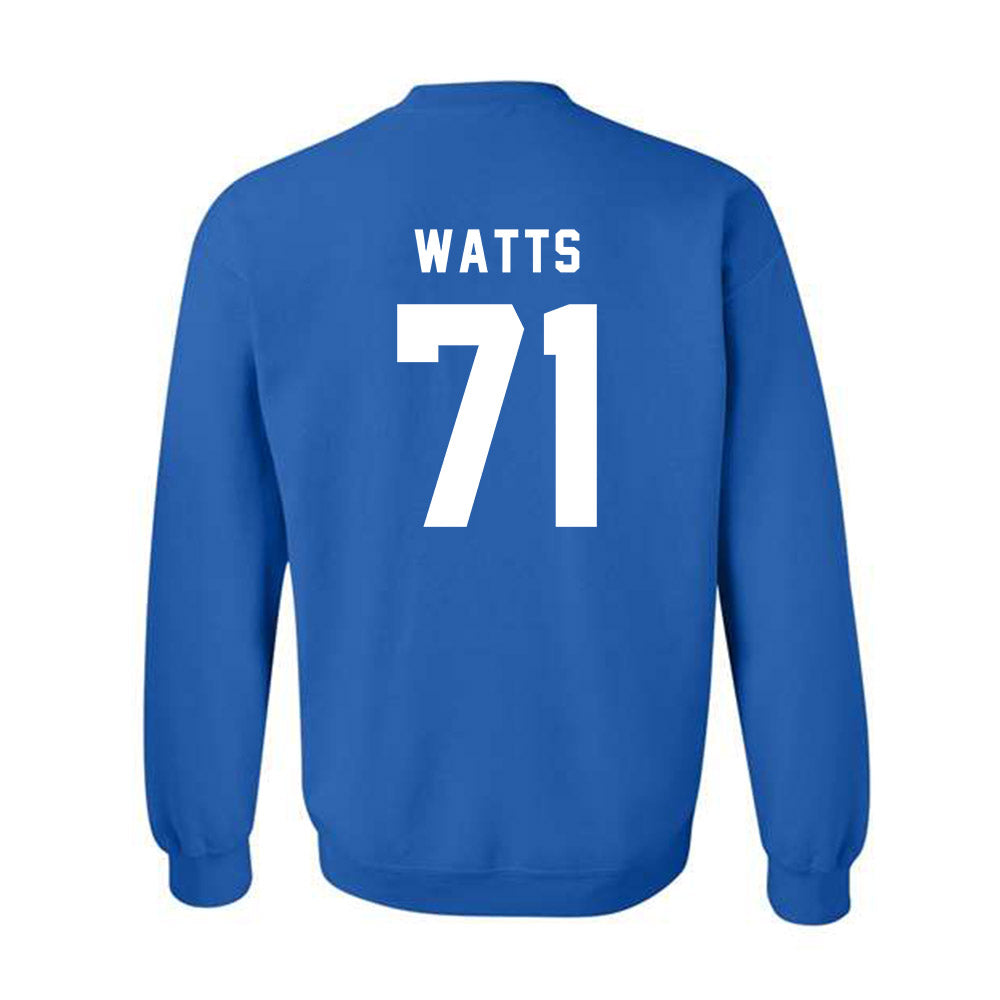 Buffalo - NCAA Football : Caleb Watts - Buffalo vs Everybody Crewneck Sweatshirt-1