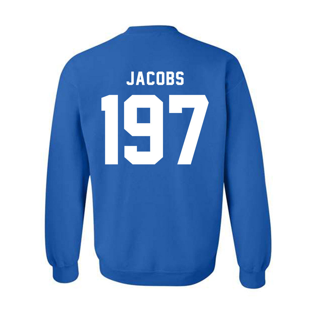 Buffalo - NCAA Wrestling : Connor Jacobs - Buffalo vs Everybody Crewneck Sweatshirt-1