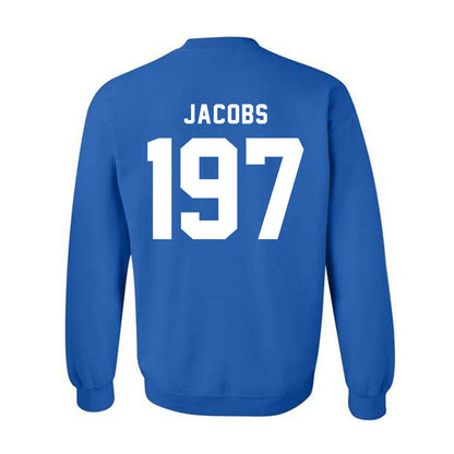 Buffalo - NCAA Wrestling : Connor Jacobs - Buffalo vs Everybody Crewneck Sweatshirt-1