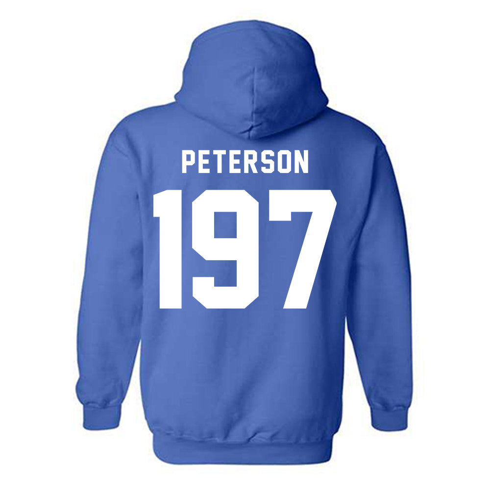 Buffalo - NCAA Wrestling : Aiden Peterson - Buffalo vs Everybody Hooded Sweatshirt-1