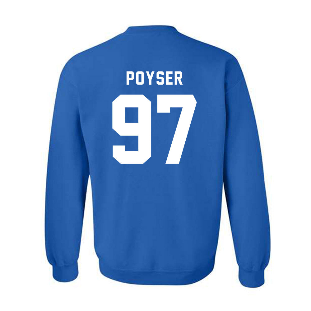 Buffalo - NCAA Football : Junior Poyser - Buffalo vs Everybody Crewneck Sweatshirt-1