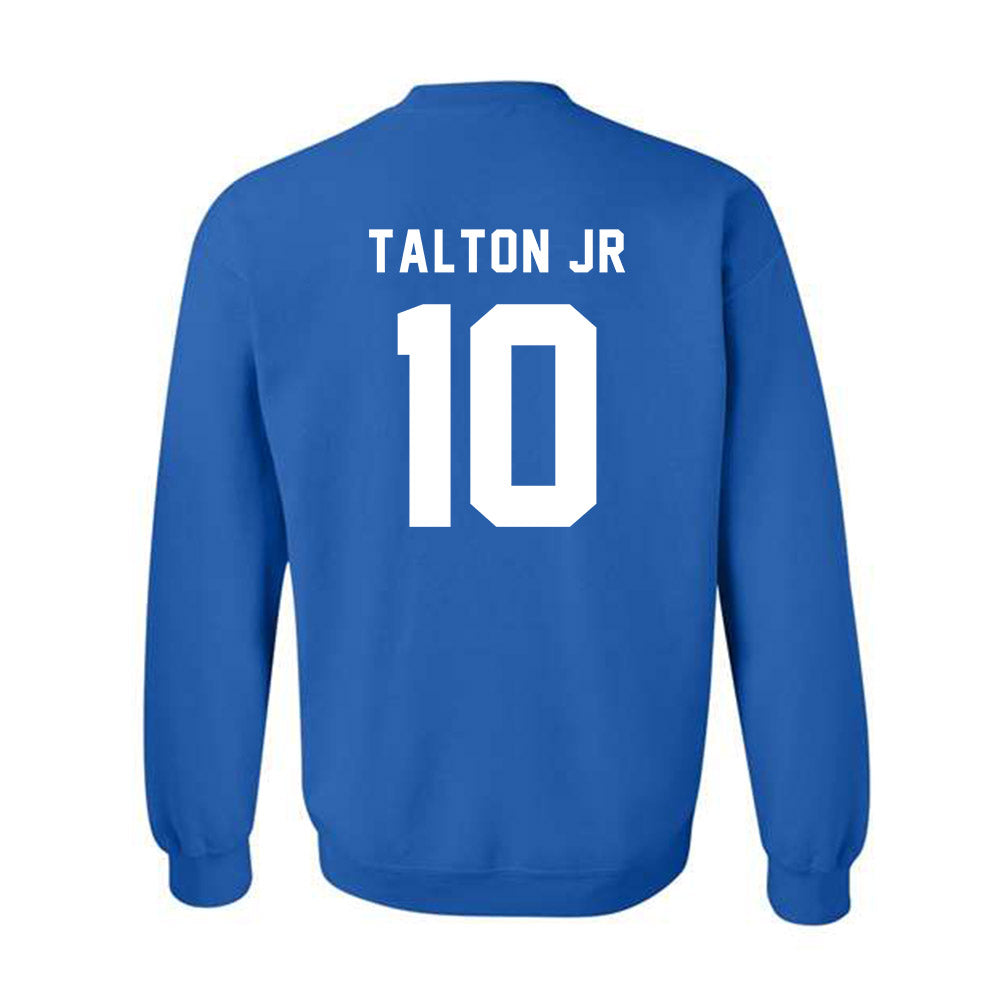 Buffalo - NCAA Men's Basketball : Derrick Talton Jr - Buffalo vs Everybody Crewneck Sweatshirt-1