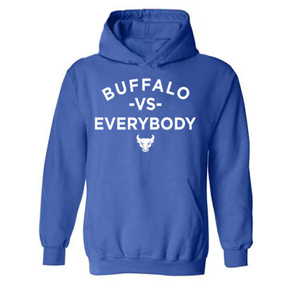 Buffalo - NCAA Women's Volleyball : Ashley Ballou - Buffalo vs Everybody Hooded Sweatshirt-0
