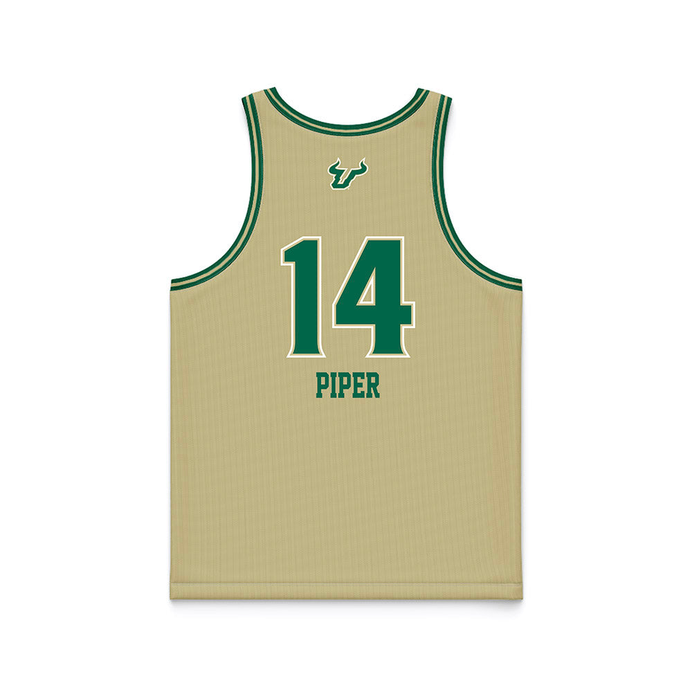 USF - NCAA Women's Basketball : Ines Piper - Gold Basketball Jersey-1