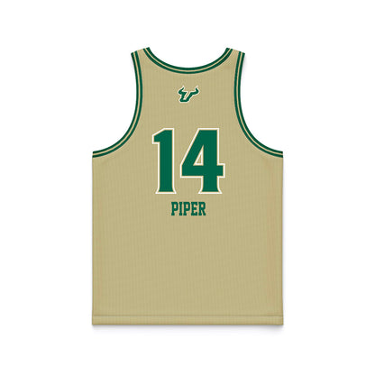 USF - NCAA Women's Basketball : Ines Piper - Gold Basketball Jersey-1