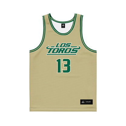 USF - NCAA Women's Basketball : Stefanie Ingram - Gold Basketball Jersey-0