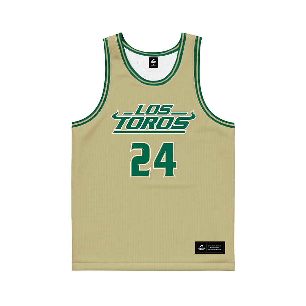 USF - NCAA Women's Basketball : Raina Tomasicka - Gold Basketball Jersey-0