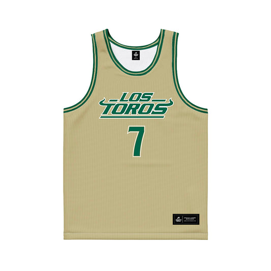 USF - NCAA Women's Basketball : Lana Vukcevic - Gold Basketball Jersey-0