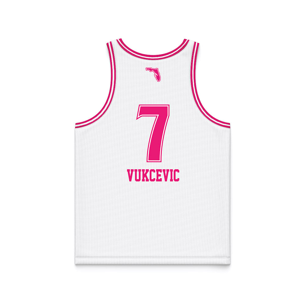 USF - NCAA Women's Basketball : Lana Vukcevic - White Basketball Jersey-1