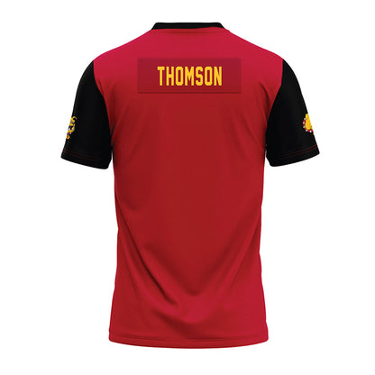 Ferris State - STUNT : Faith Thomson - Red Premium Football Jersey-1