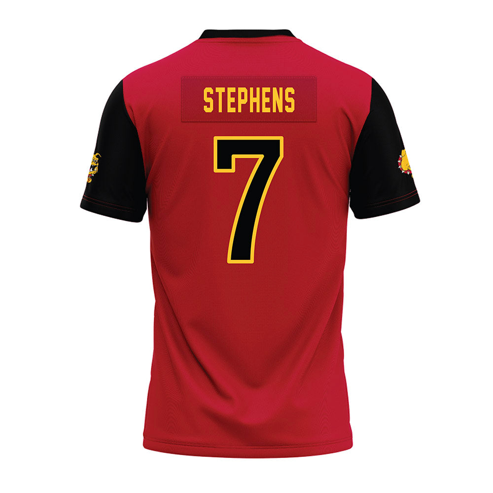 Ferris State - NCAA Football : Shon Stephens - Red Premium Football Jersey-1