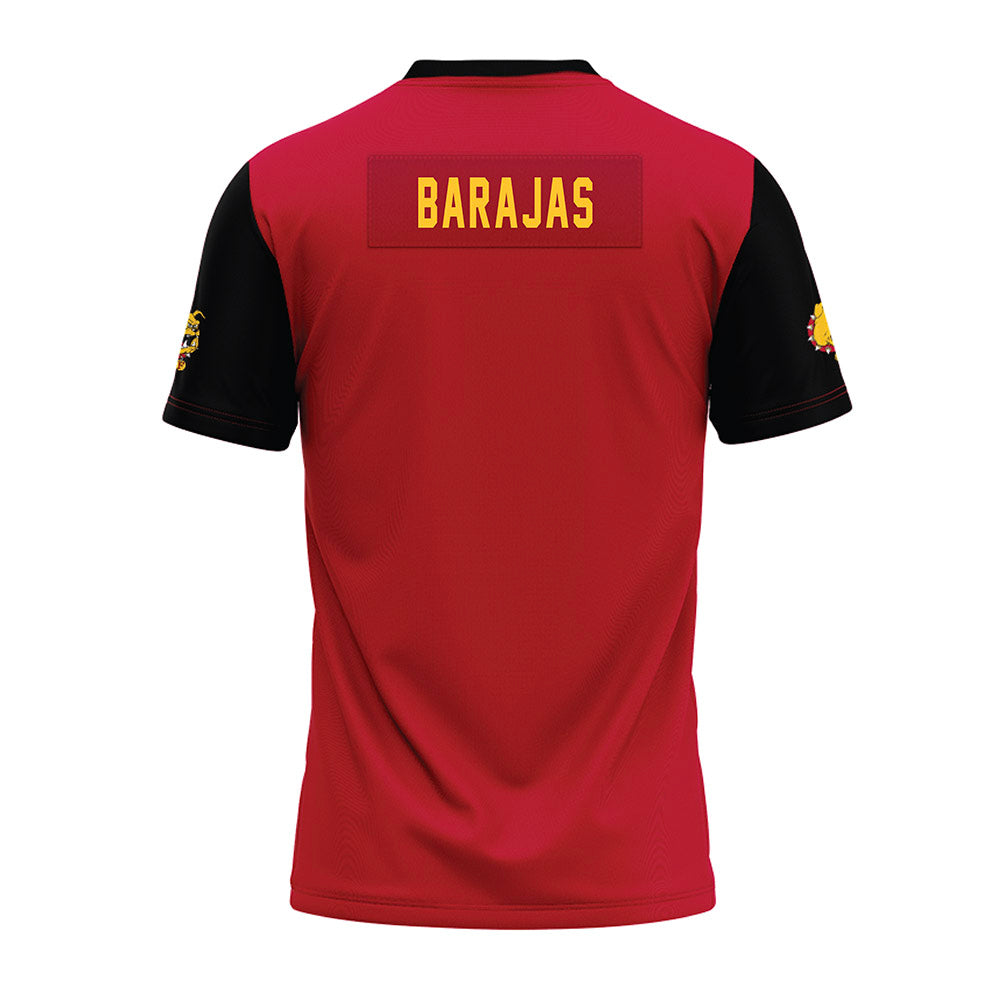Ferris State - STUNT : Gianna Barajas - Red Premium Football Jersey-1