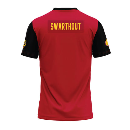 Ferris State - STUNT : Adrianna Swarthout - Red Premium Football Jersey-1