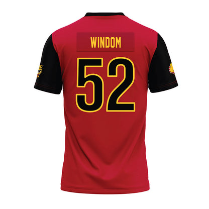 Ferris State - NCAA Football : Jarvis Windom - Red Premium Football Jersey-1