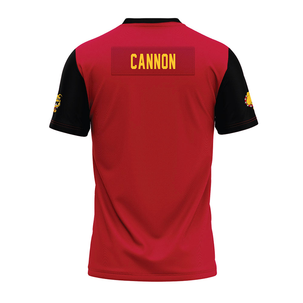 Ferris State - STUNT : Haniyah Cannon - Red Premium Football Jersey-1