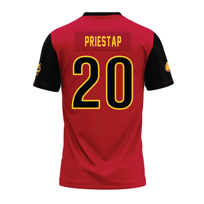 Ferris State - STUNT : Julia Priestap - Red Premium Football Jersey-1