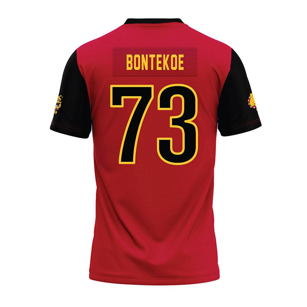 Ferris State - NCAA Football : Mack Bontekoe - Red Premium Football Jersey-1