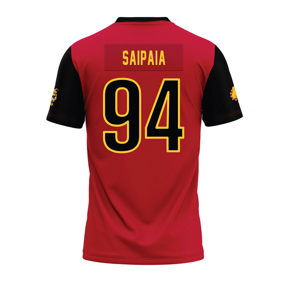 Ferris State - NCAA Football : Sio Saipaia - Red Premium Football Jersey-1