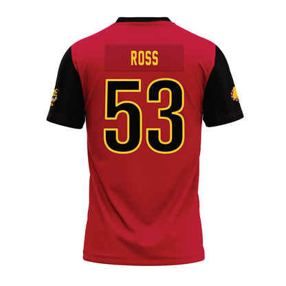 Ferris State - NCAA Football : Ryan Ross - Red Premium Football Jersey-1