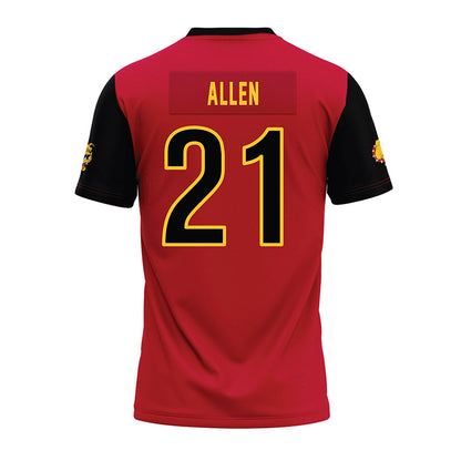 Ferris State - NCAA Football : Timothy Allen - Red Premium Football Jersey-1