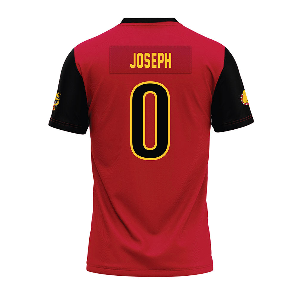 Ferris State - NCAA Football : tez joseph - Red Premium Football Jersey-1