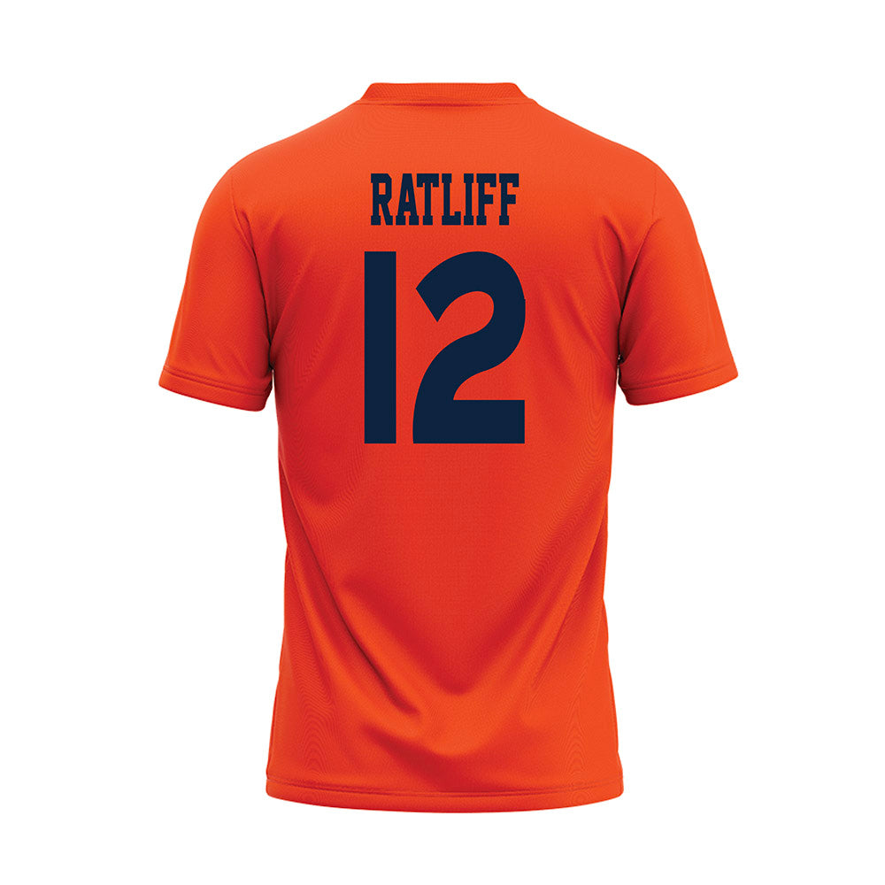 Auburn - NCAA Softball : Ava Ratliff - Orange Baseball Jersey-1
