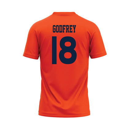 Auburn - NCAA Softball : Brit Godfrey - Orange Baseball Jersey-1