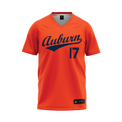 Auburn - NCAA Softball : Chalea Clemmons - Orange Baseball Jersey-0