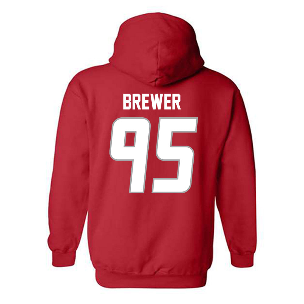 New Mexico - NCAA Football : Colby Brewer - Classic Shersey Hooded Sweatshirt-1