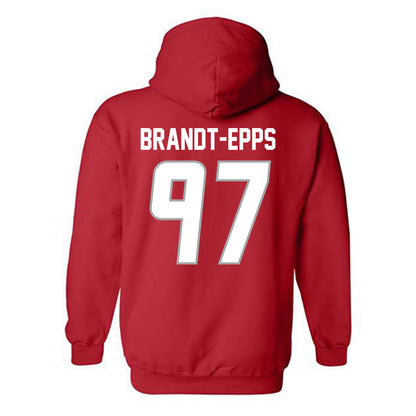 New Mexico - NCAA Football : Devin Brandt-Epps - Classic Shersey Hooded Sweatshirt-1