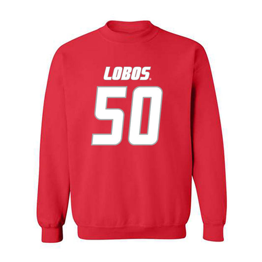 New Mexico - NCAA Football : Isaiah Sillemon - Classic Shersey Crewneck Sweatshirt-0